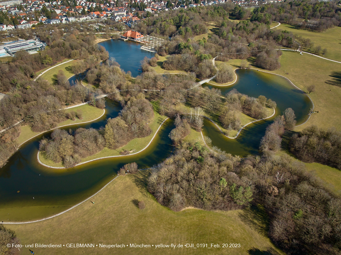 20.02.2023 - der Ostpark im zu warmen Februar 2023 in Neuperlach